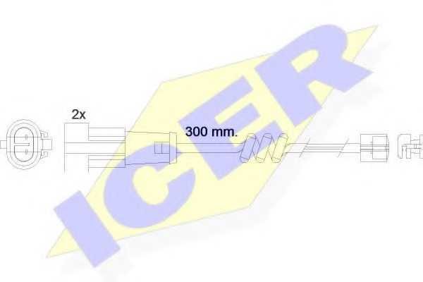 ICER 610470 E C Warning Contact, brake pad wear